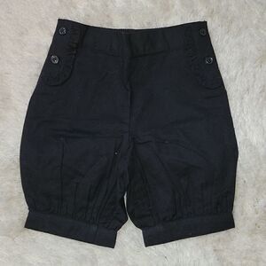JANIE AND JACK RUFFLE POCKET BLACK SHORTS, SIZE 12-18 MONTHS